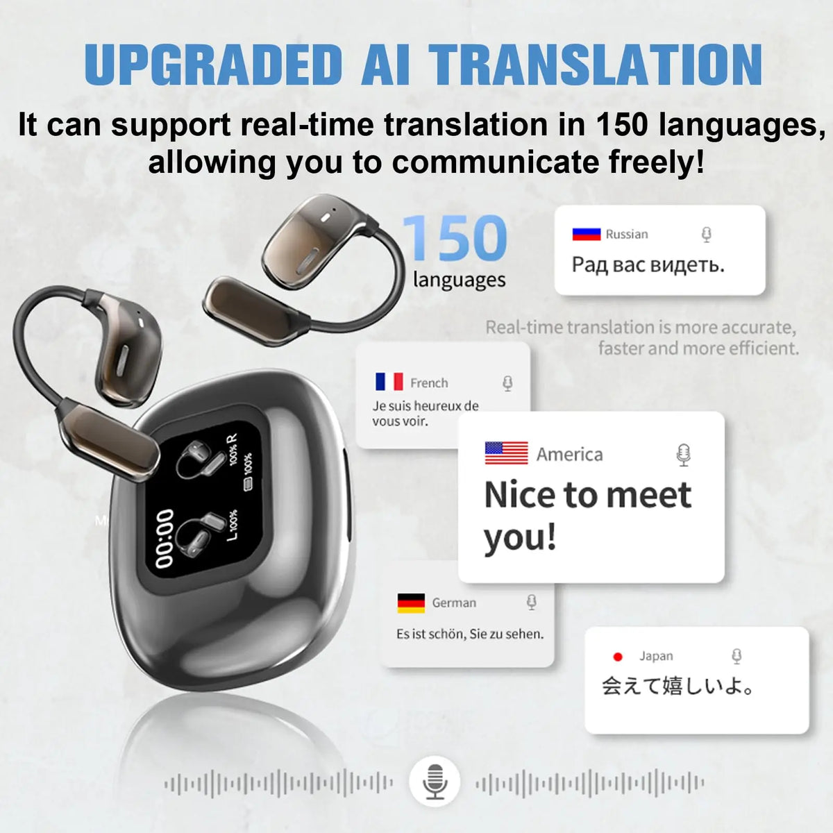 AI Language Translator Earbuds