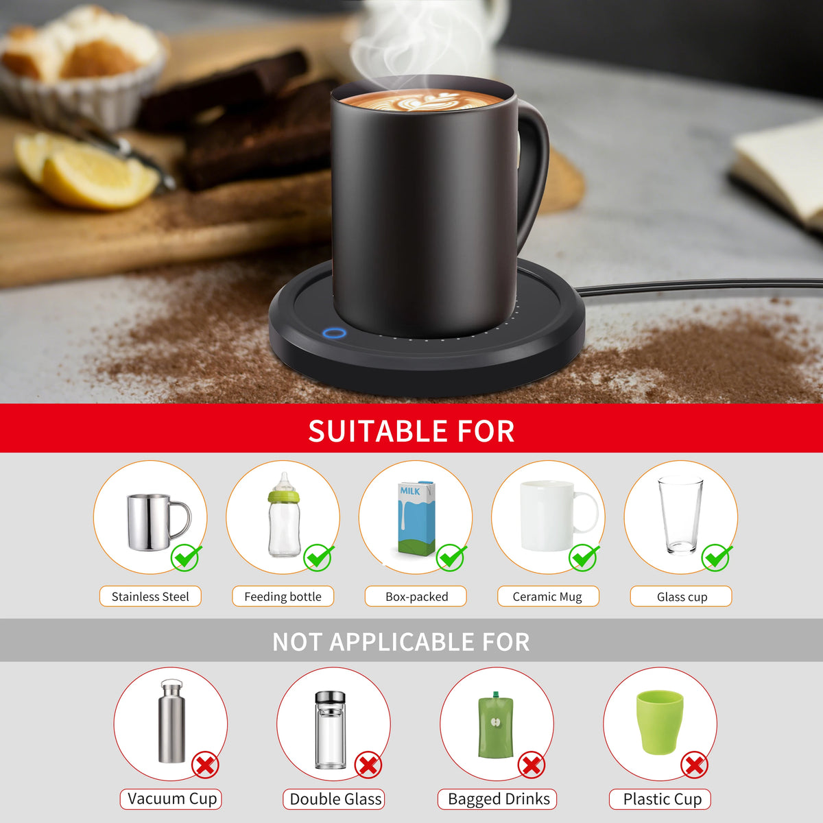 Electric Mug Warmer Pad