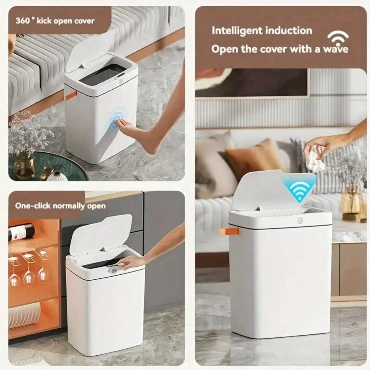Smart Motion Sensor Trash Can