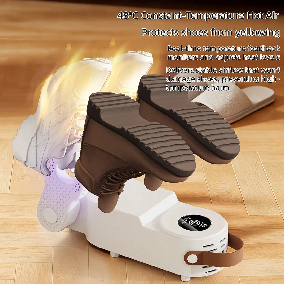 Retractable 360° Shoe Dryer