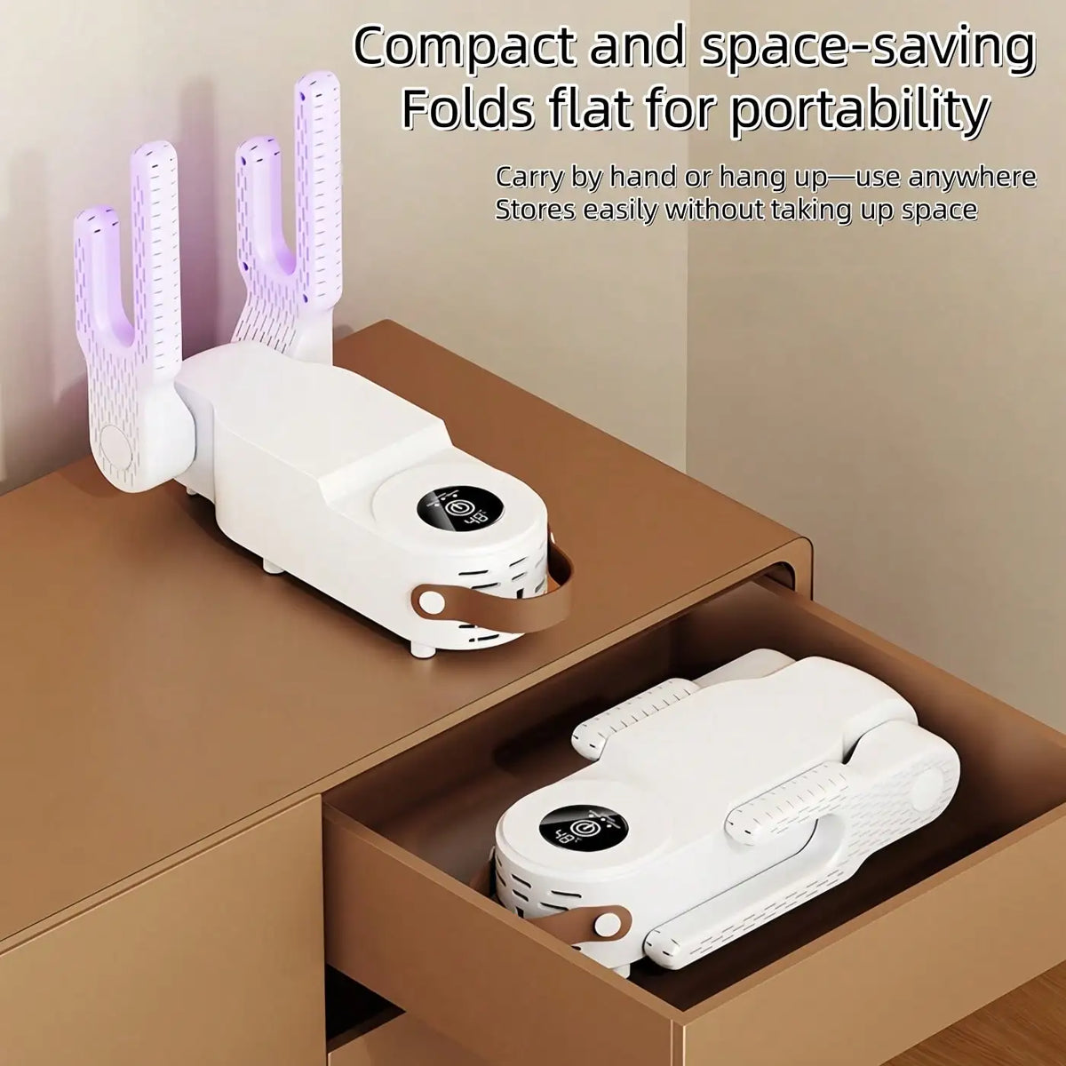 Retractable 360° Shoe Dryer