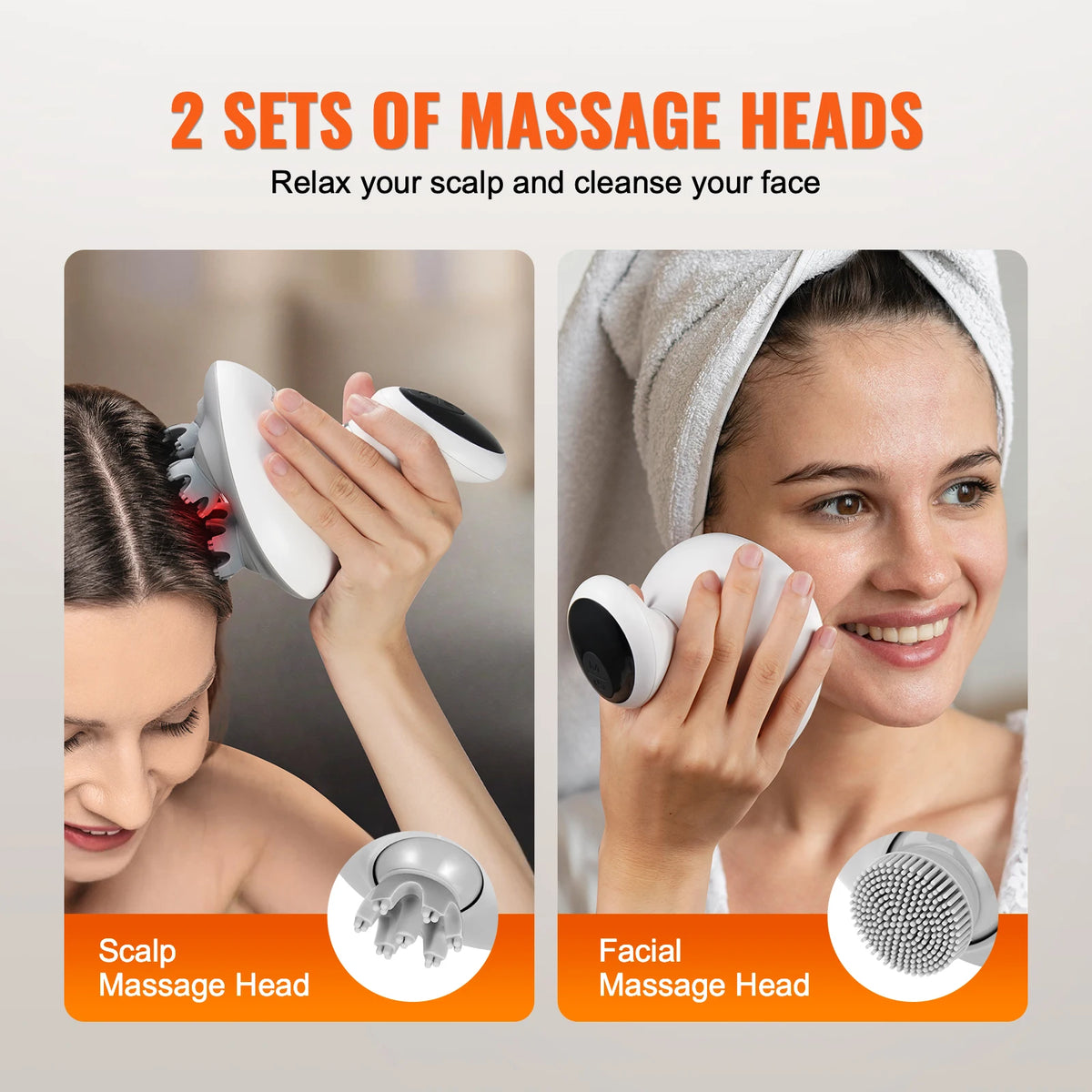 Waterproof Electric Head Massager