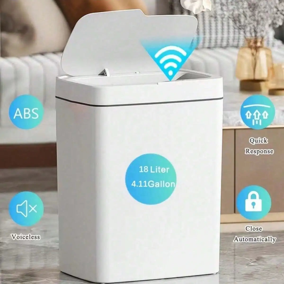 Smart Motion Sensor Trash Can