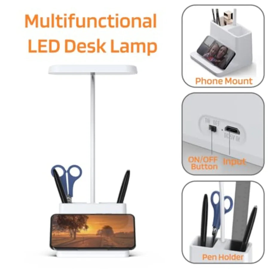 Mini Desk Pen Holder Lamp