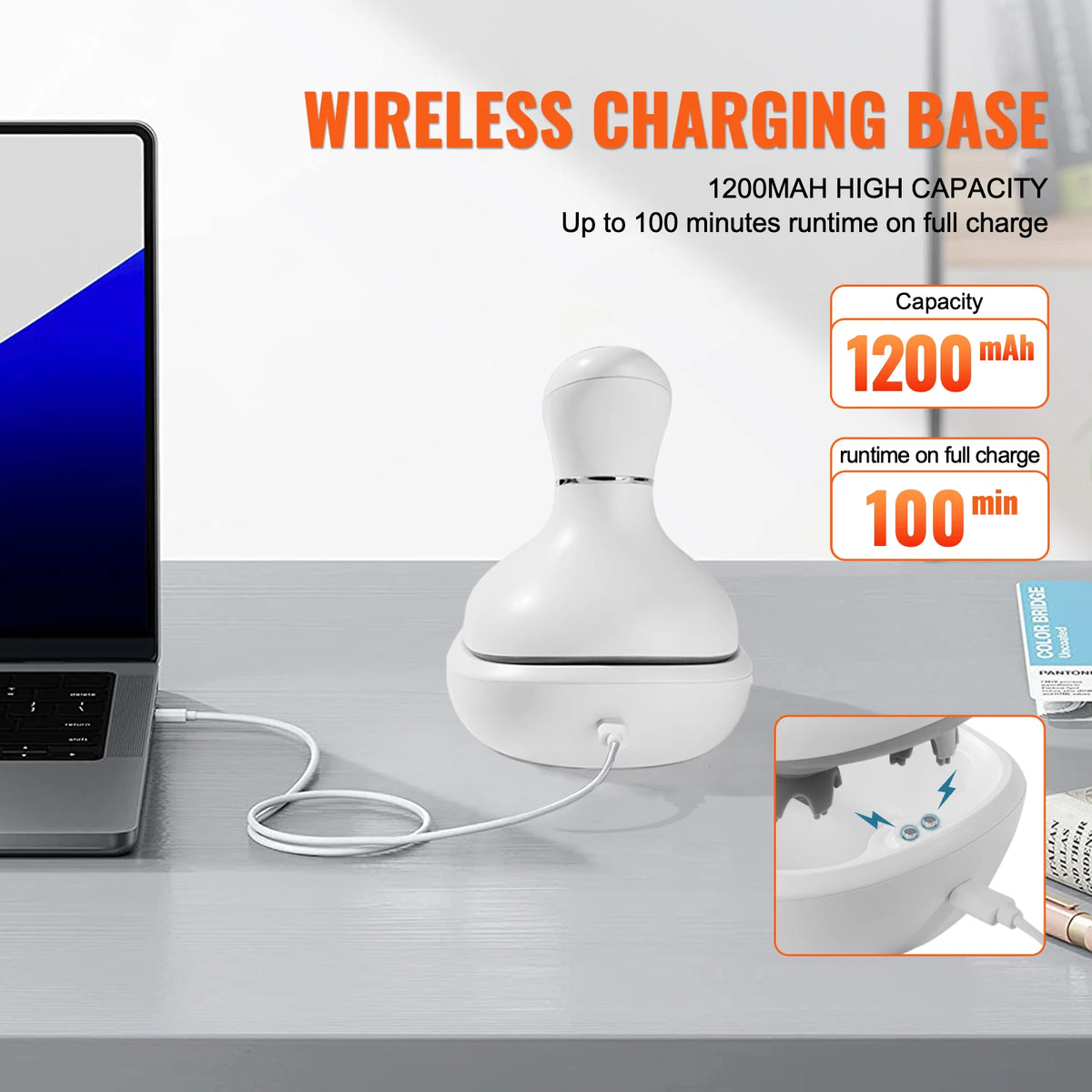 Waterproof Electric Head Massager