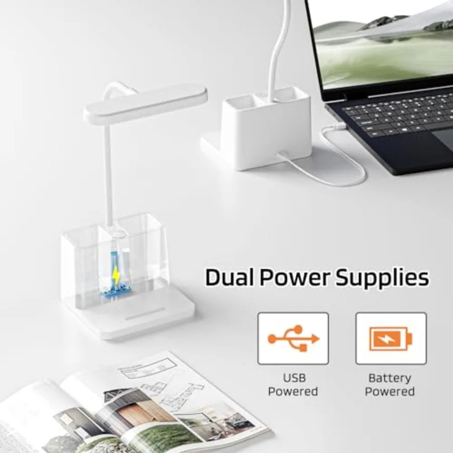 Mini Desk Pen Holder Lamp