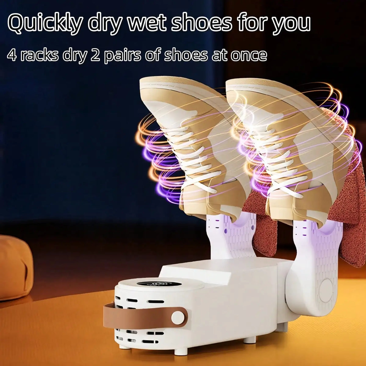 Retractable 360° Shoe Dryer