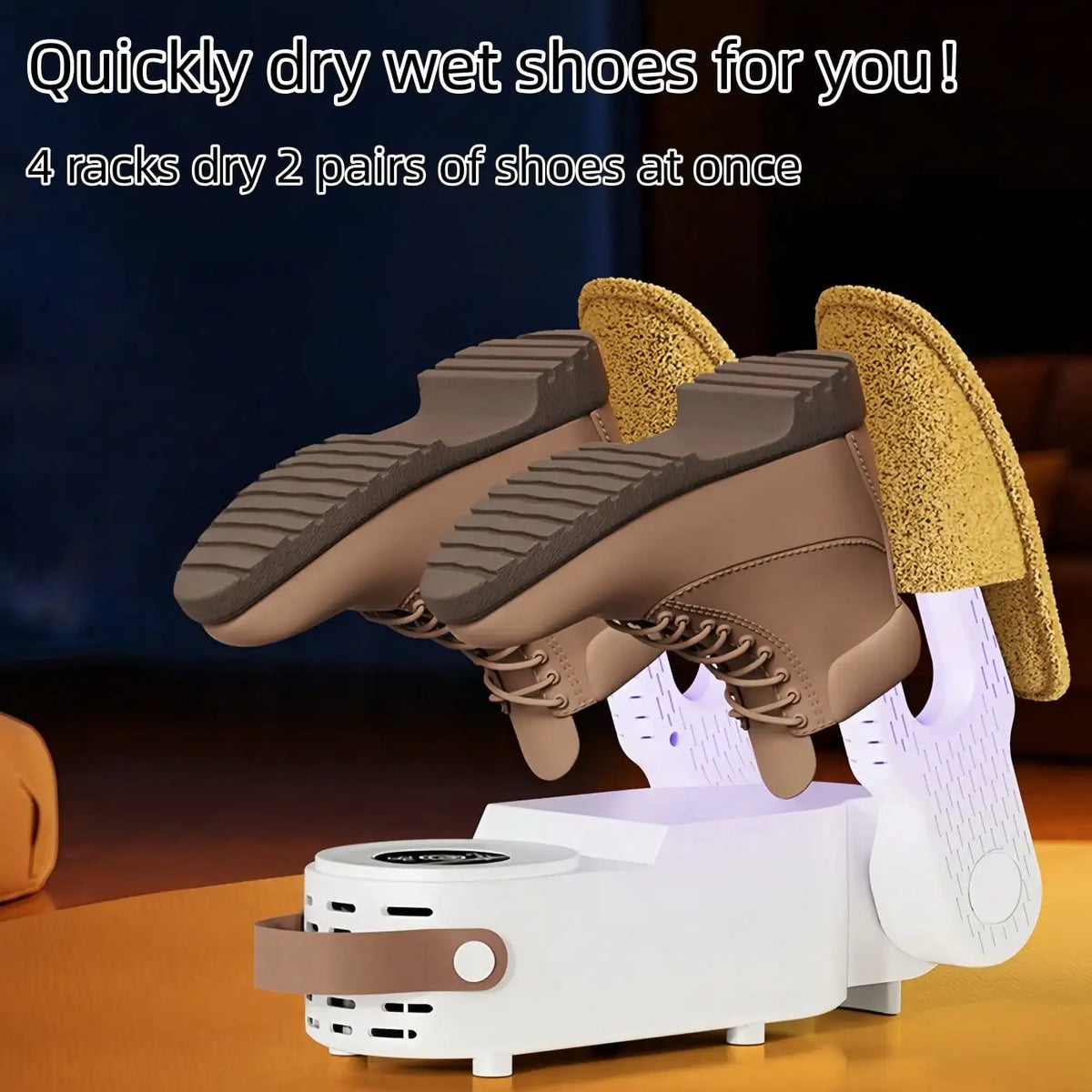 Retractable 360° Shoe Dryer