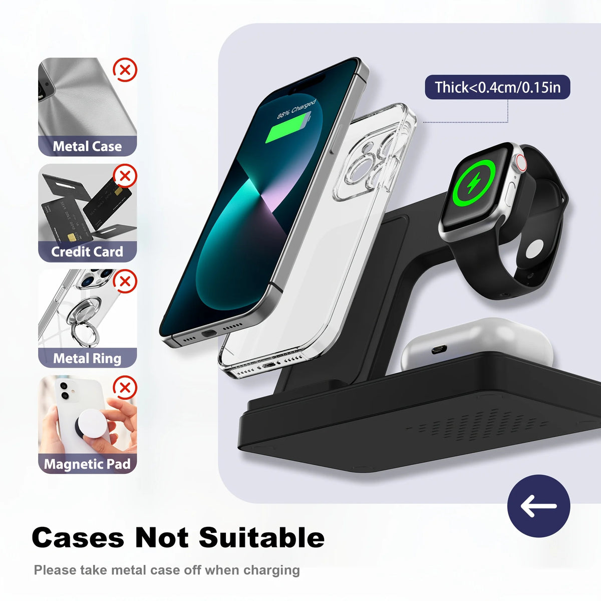 3-in-1 Magnetic Wireless Charger