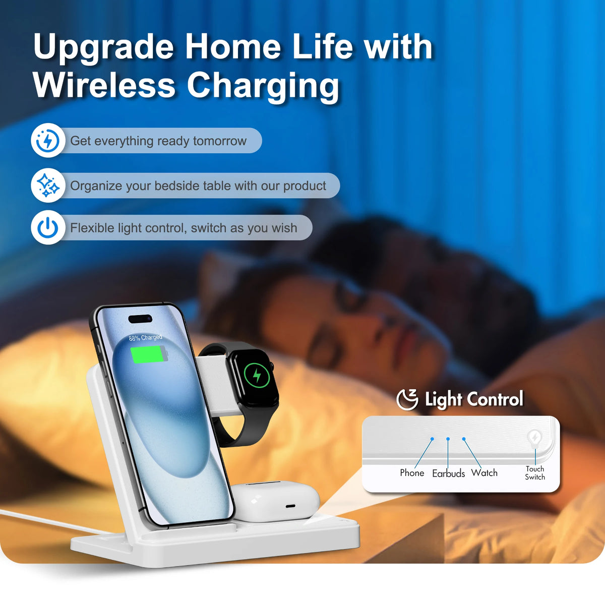 3-in-1 Magnetic Wireless Charger