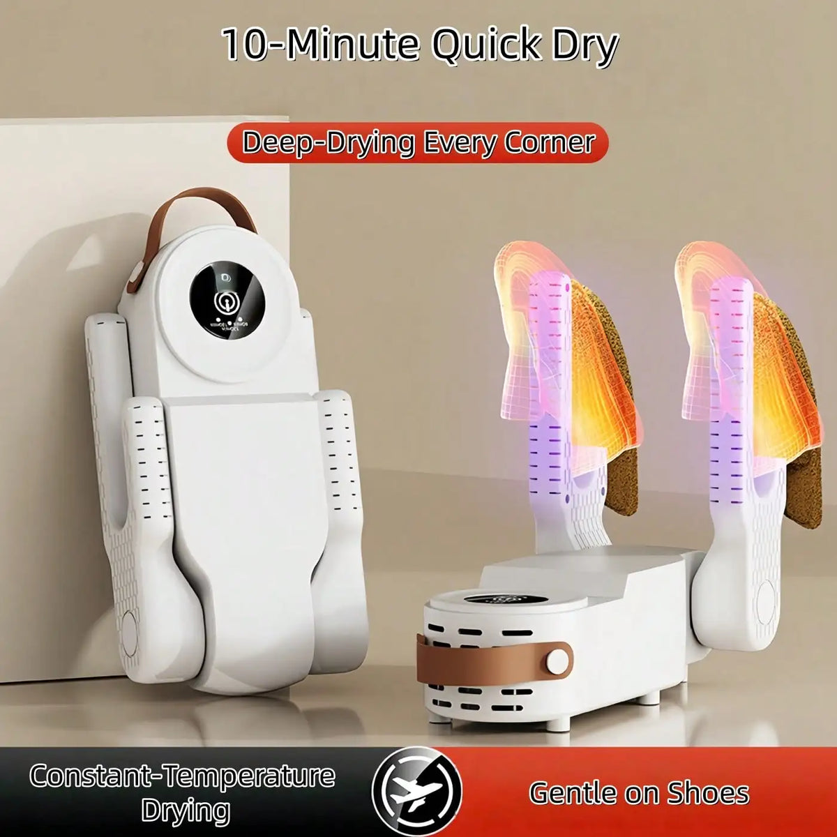 Retractable 360° Shoe Dryer